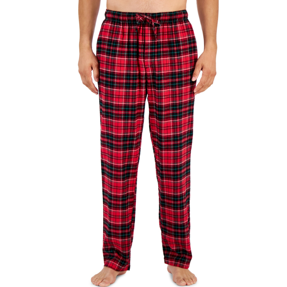 Club Room Men Flannel Pajama Pants Red Size L